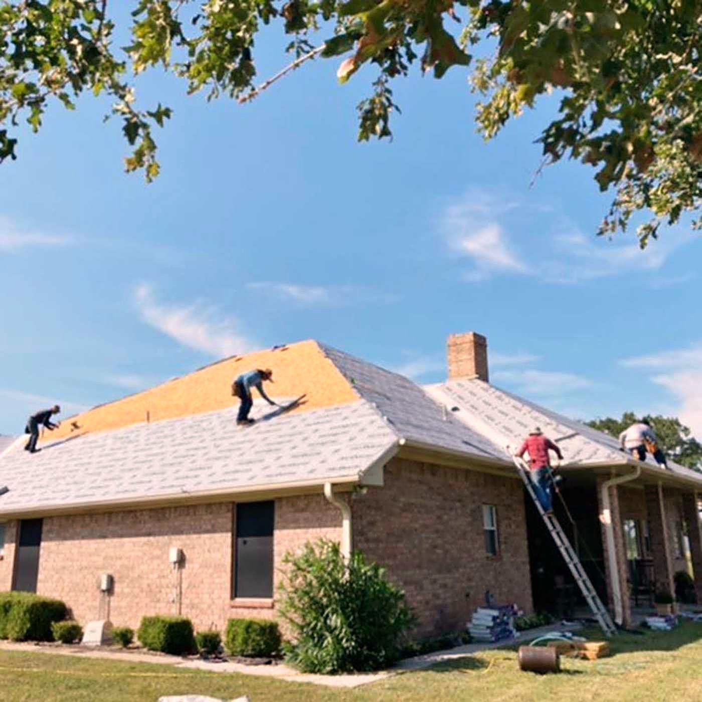 Hamlin Roofing and Repairs at work in Ellis County and DFW